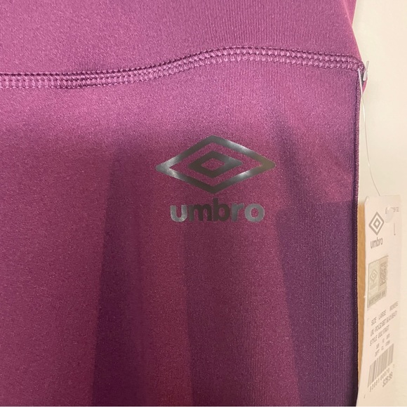 🔥 Umbro | Women's Full Length Purple Athletic Leggings/Tights Sz Large - Picture 3 of 5